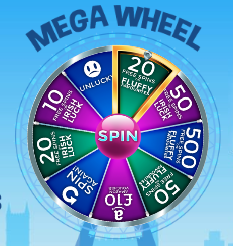 Online spice bingo mega wheel 