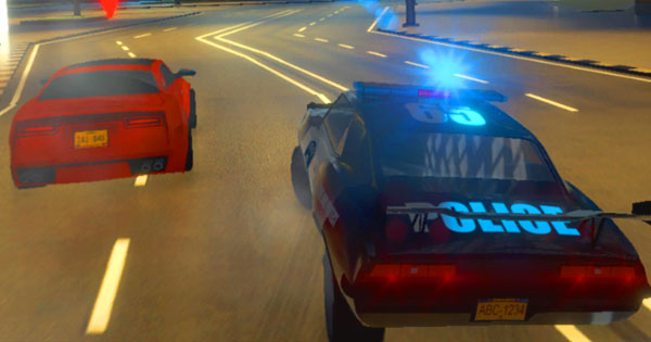 Police Chasing a Car in City Car Driving Simulator 3