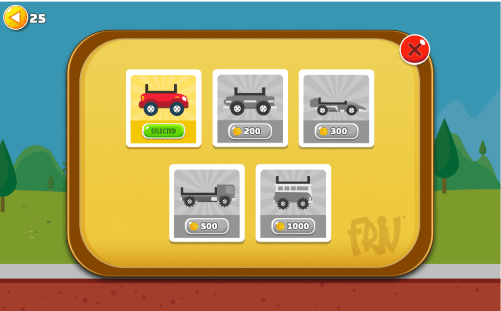 Cars you can purchase with coins in Eggy Car