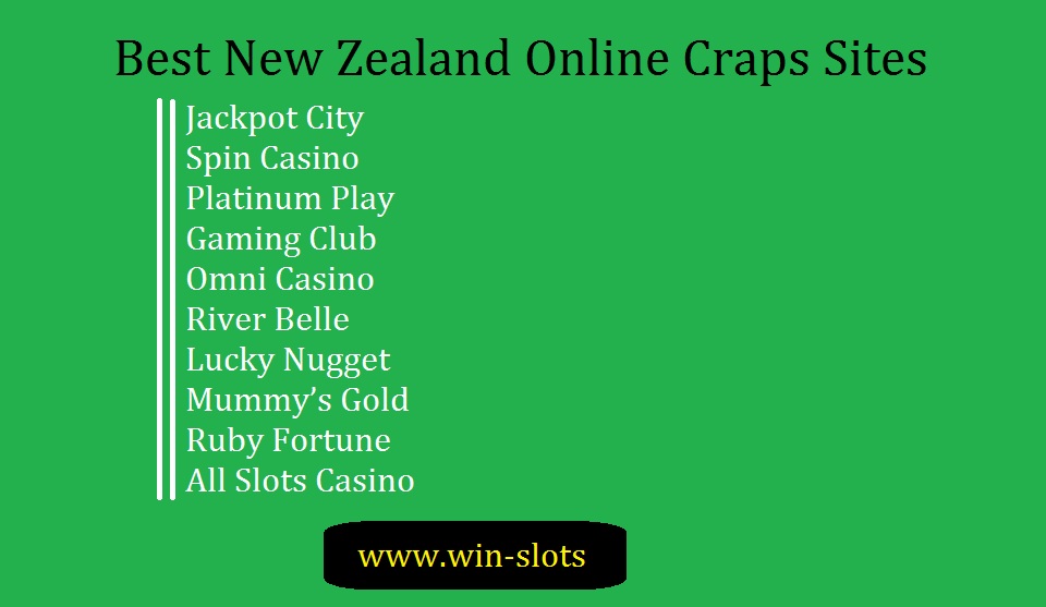 New Zealand Online Craps Sites
