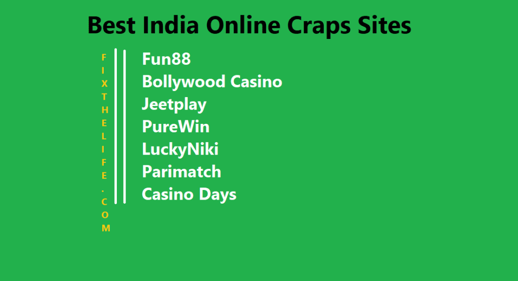 craps online sites in India